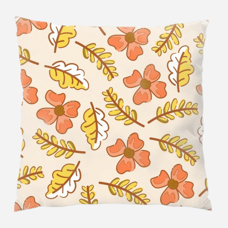 Coussin design, Intérieur, Orange / Jaune