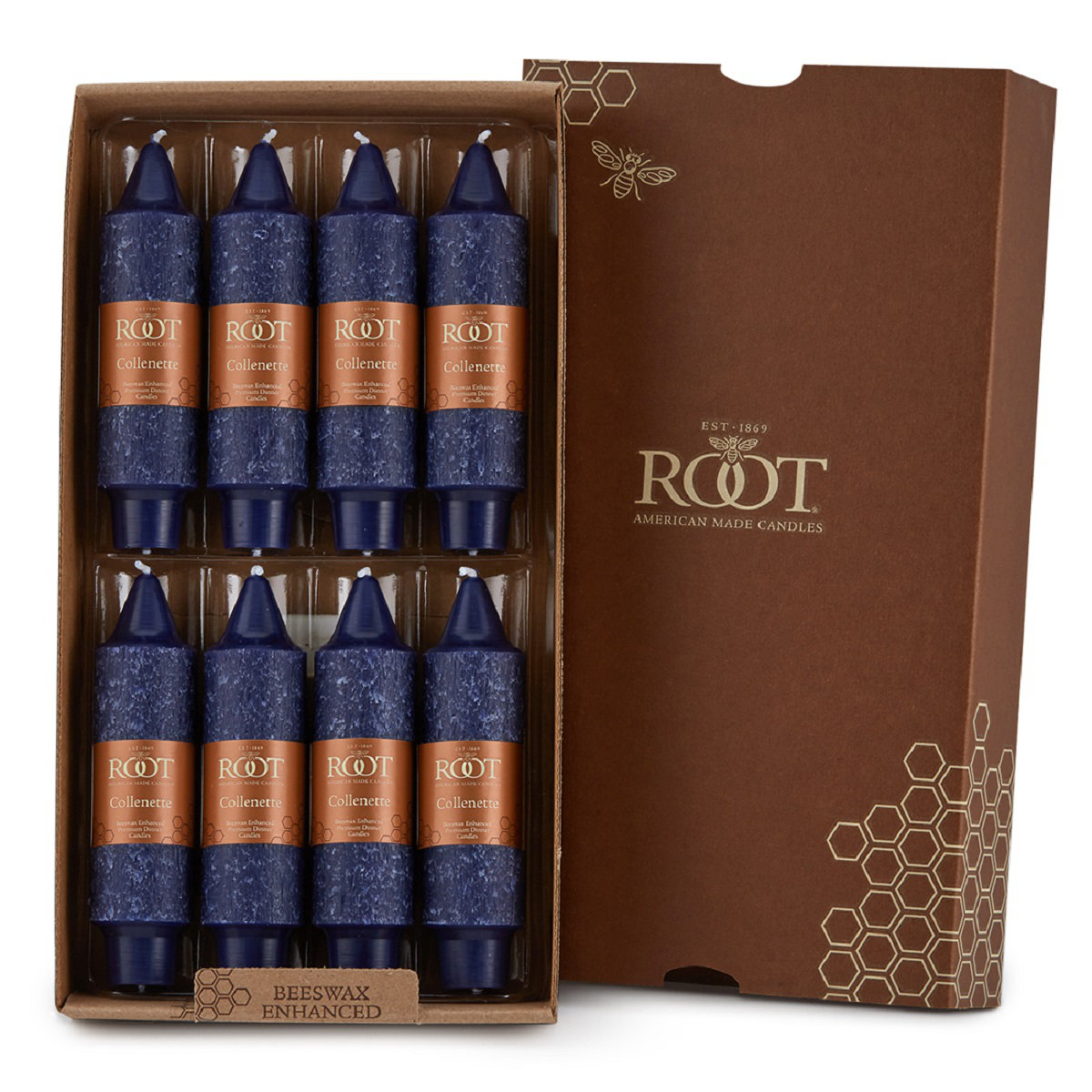 Root Candles Unscented Taper Candle, Abyss