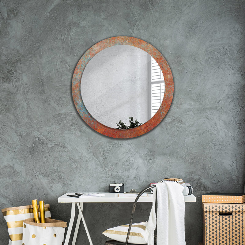 Huldar Glass Flat Mirror, Brown/Blue
