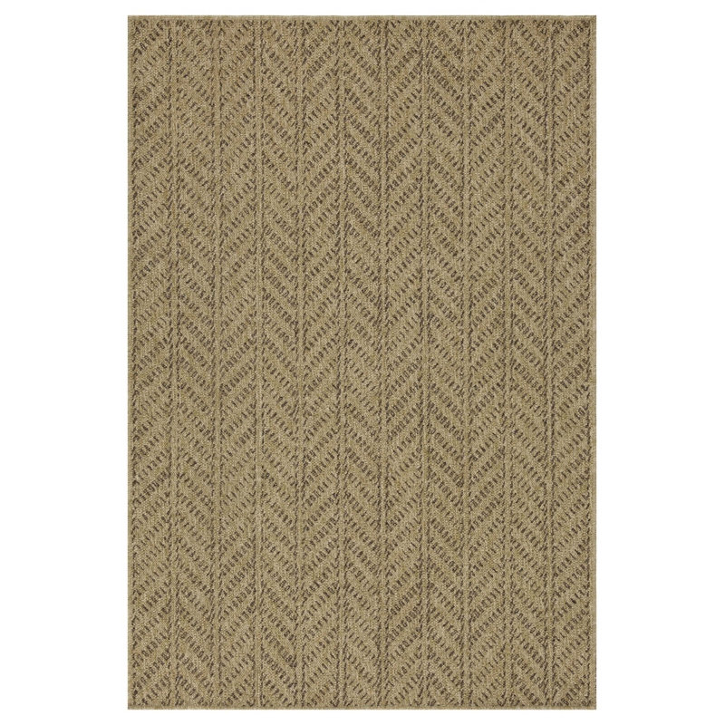 Earth Jute/Mocha Indoor/Outdoor Area Rug, Runner 2'7" x 7'3"