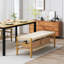 Banc de rangement en bois Khemisset