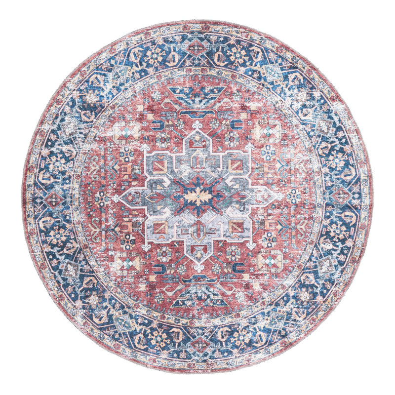 Nolie Oriental Indoor Rug, Round 6'