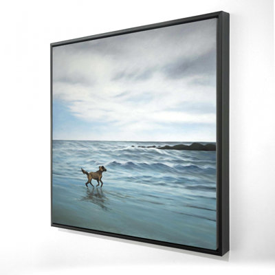 " Dog On The Beach "