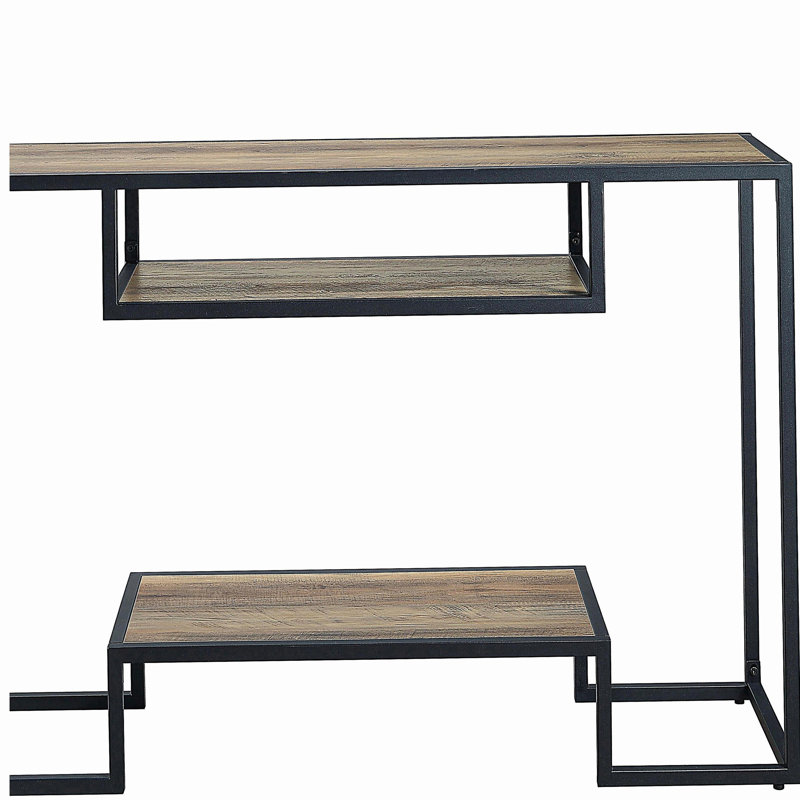 Table d'appoint avec 2 tablettes Country Oak
