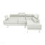 Canapé modulaire en similicuir blanc