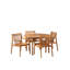 Sammen Outdoor Round Teak Garden Table