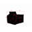 38.1" Teddy Fabric Sofa, Lounge Chair, Upholstewith A Pilloww, Apartment, Office, Living Room And Bedroom-271759709