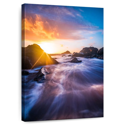 Golden Sunrise Waves