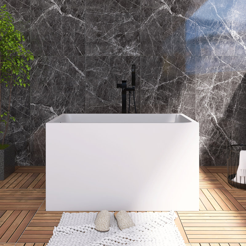 43'' x 28'' Freestanding Soaking Acrylic Bathtub