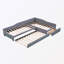 Lit plateforme simple avec rangement tapissier