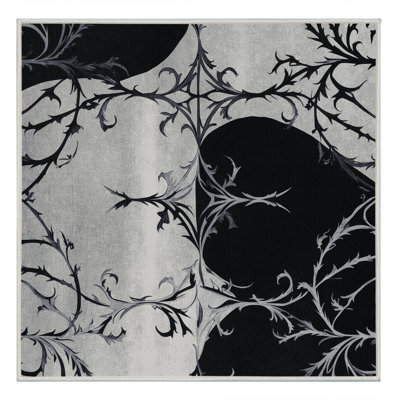 Tapis fougère étain