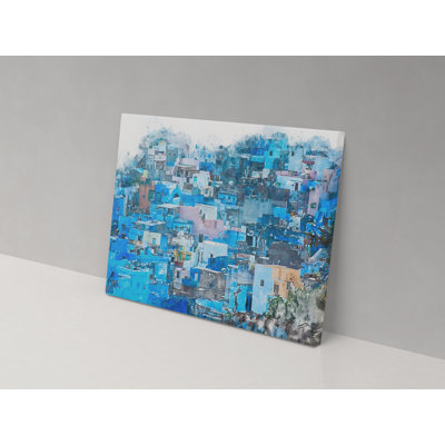 Blue City - Wrapped Canvas Print