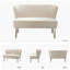 Noemi 111.7cm W 2-Seater Sofa with Channel-Tufted Back-165736764
