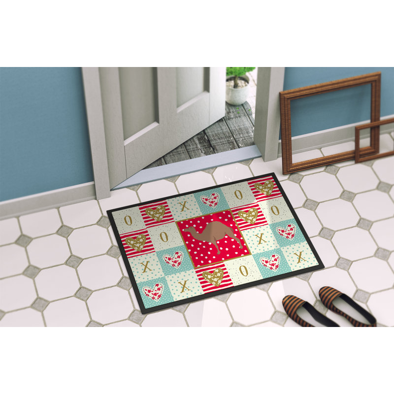 Tapis de porte d'extérieur antidérapant Sheilah, L 24 po x L 36 po