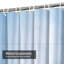Rideau de douche abstrait abstrait bleu clair avec 12 crochets-1460935100