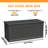 260 Gallon Large Outdoor Storage XXL Deck Box For Patio Furniture, Outdoor Cushions, Garden Tools And Sports/Pools Equipment, Waterproof Resin, Lockable-125246232-125246235