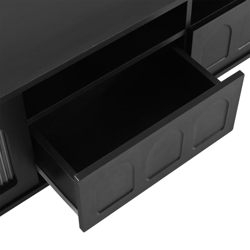 Stylish TV Stand And Coffee Table Set For Living Room, Enhancing Space And Functionality.