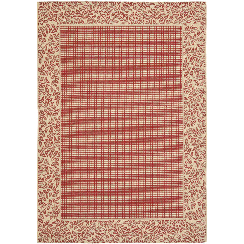 Tapis d'intérieur / extérieur à motif géométrique Herefordshire Performance, Rectangle 2 pi 7 po x 5 pi