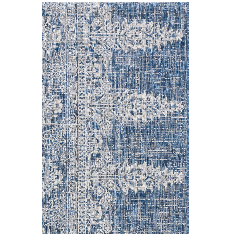 Melzina Performance Floral Indoor/Outdoor Area Rug, Rectangle 5'3" x 7'7"