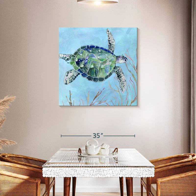 Crowle Sea Turtle I, 36" H x 36" W