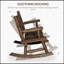 Chaise berçante en bois pour 2 personnes