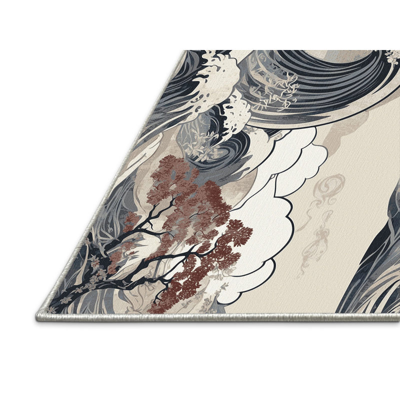 Petal Serenity Rug, Rectangle 6' x 9'