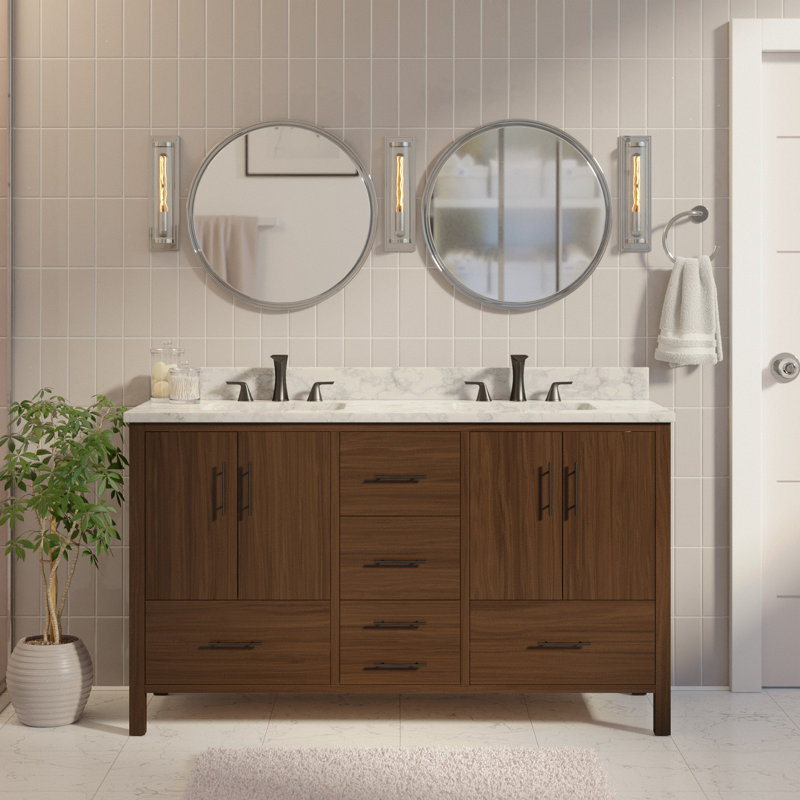 Kiara 60'' Double Bathroom Vanity & Reviews | AllModern
