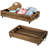 2 Piece Rolling Underbed Organizer Storage Bins Set
