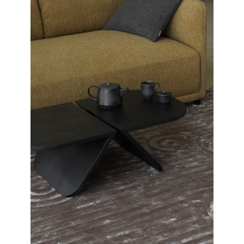 AVIO Oak End Table, 31" H X 100" W X 54" D, Black Oak