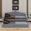 Lit de jour simple tapissier avec lit gigogne et port USB-466834688