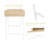Genesee Desk - Modern Office Desk, Sturdy Wooden Workstation for Home