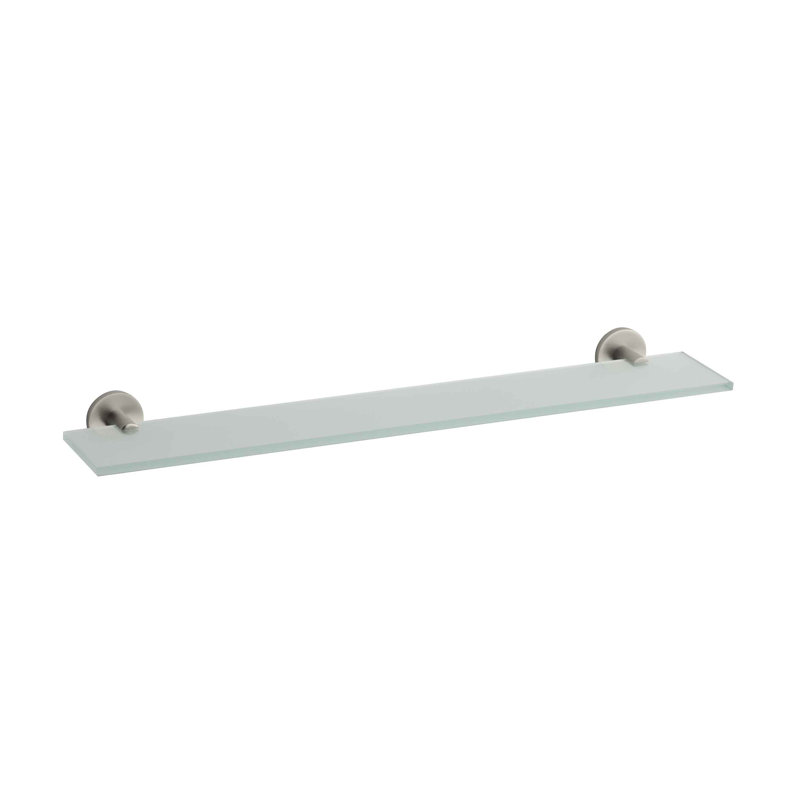 Stillness Wall Shelf, Vibrant Brushed Nickel
