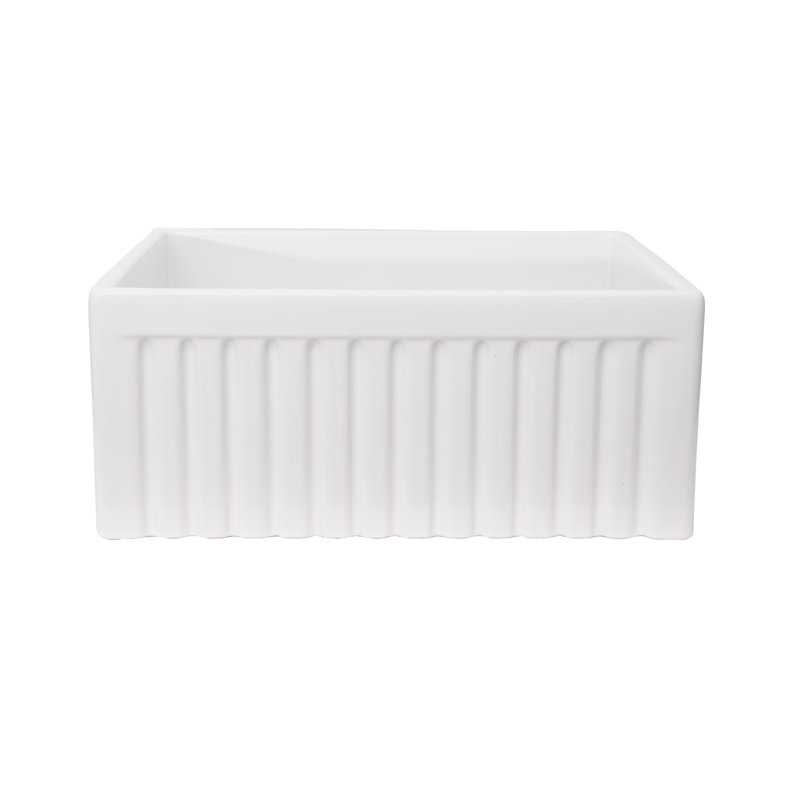 24'' L Single Bowl Fireclay Kitchen Sink