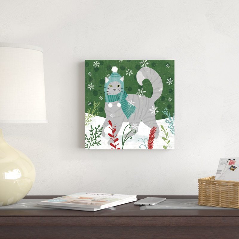 Purrfect Holiday V, H 12 po x l 12 po x P 1,25 po