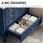 Meuble-lavabo simple autoportant de 30 po avec plateau en céramique et rangement de tiroir personnalisable-219564336