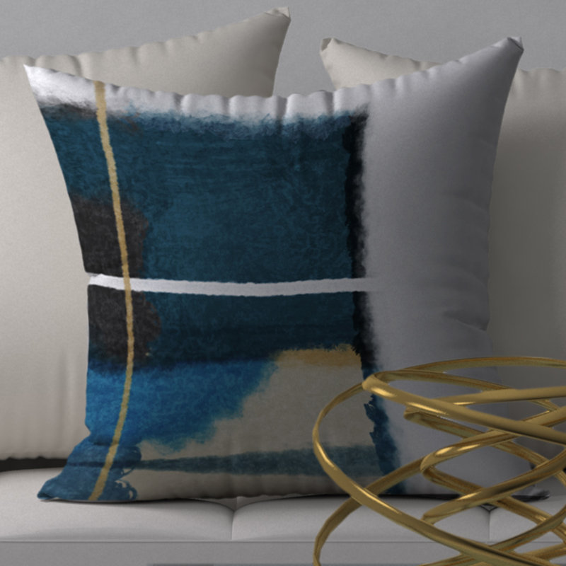 Housse de coussin carrée sensible inestimable et insert, 24 po x 24 po