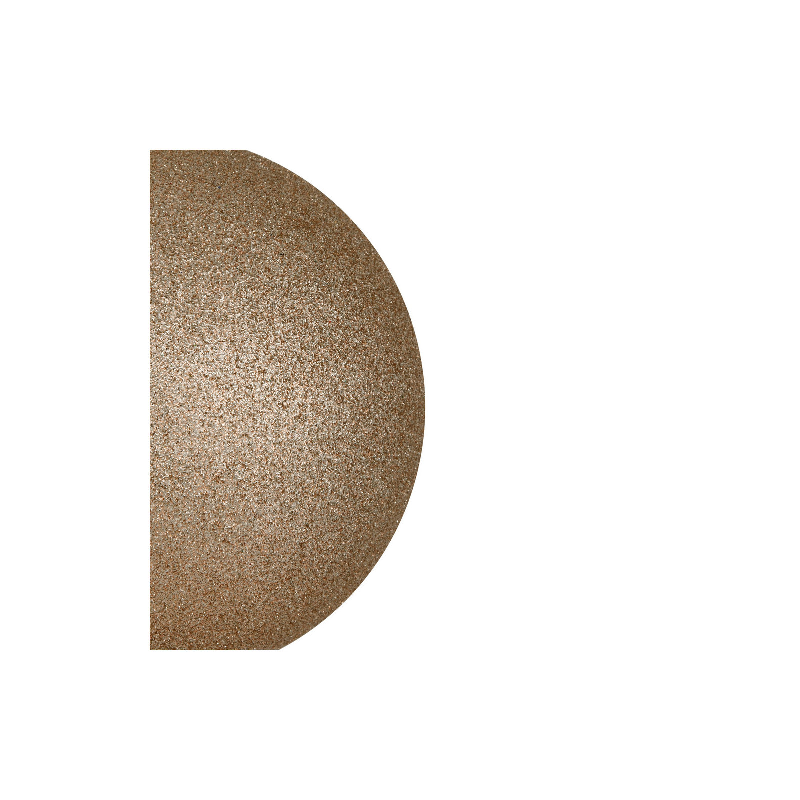Holiday Décor Ball Ornament, 3" H x 3" W x 3" D, Oat Glitter