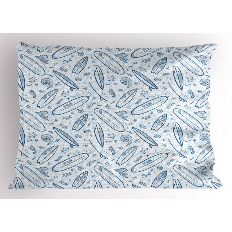 Starfish Polyester Sham Set, Twin