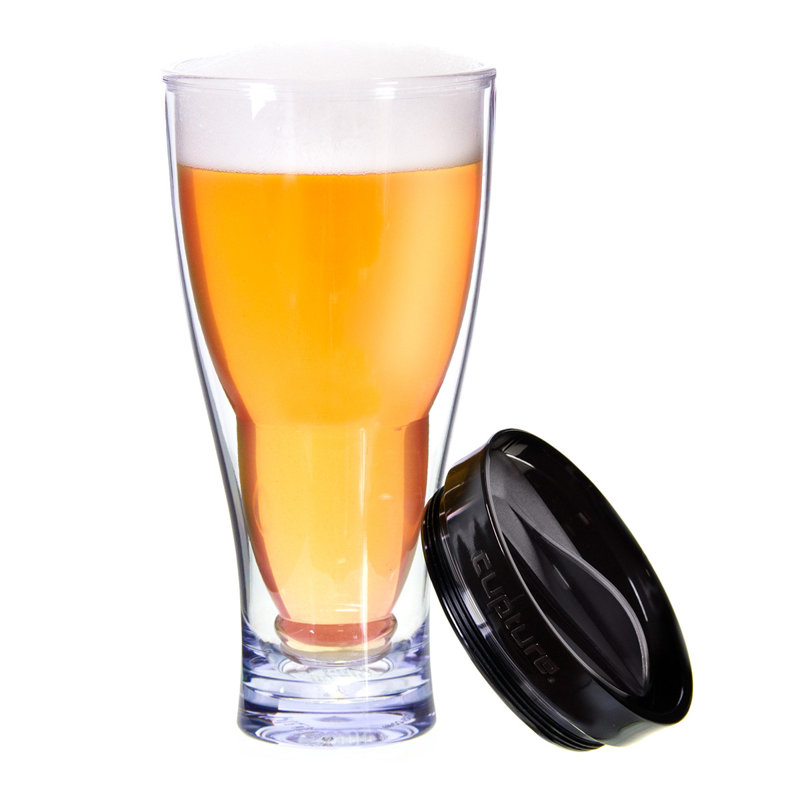 Black Acrylic 28oz Upside Down Beer Mug
