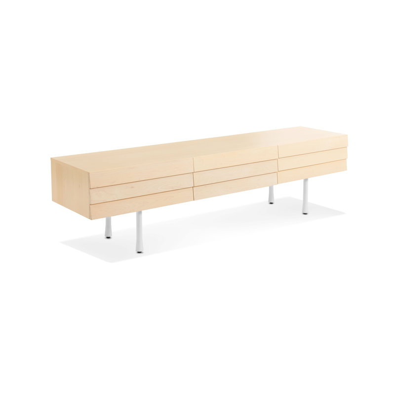 Lap 2 - Drawer Dresser, White/Whitewashed Maple