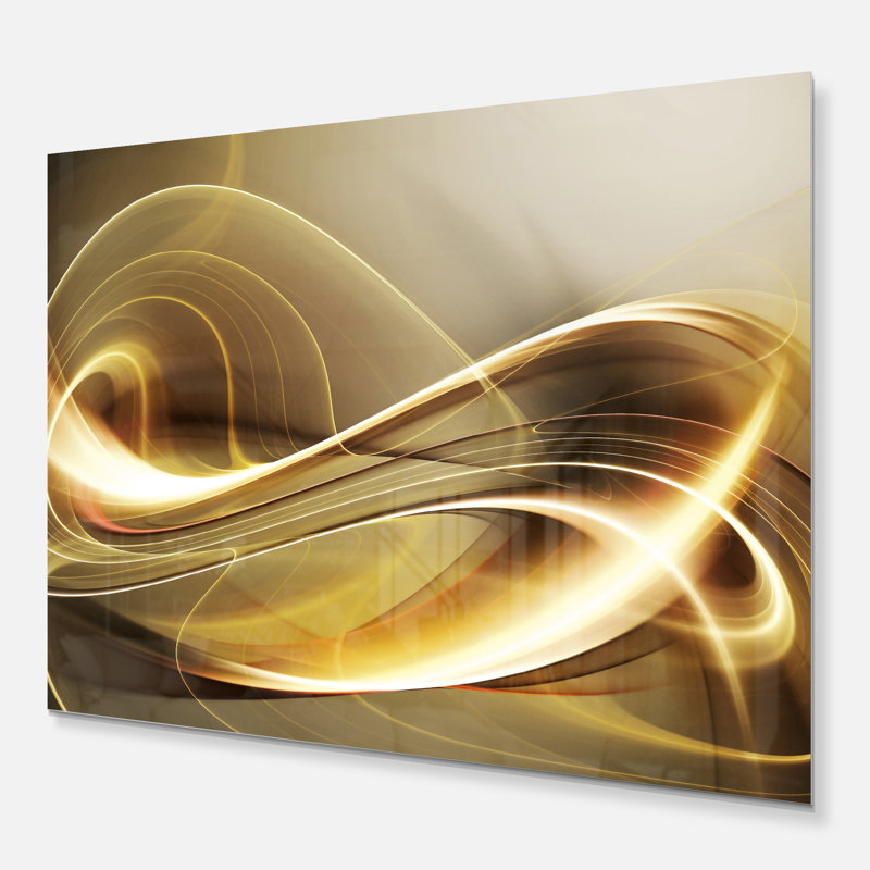 Corwin Abstract Elegant Modern Sofa - Graphic Art Print, 34" H x 44" W x 1.5" D, Metal
