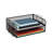 Mind Reader Stackable Paper Tray, Desktop Organizer, File Storage, Metal, 13.25"L x 9.75"W x 6.25"H, 2 Pieces, Silver-38407882
