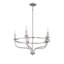 Lustre en roue de chariot à 5 lumières de style bougie Longacre-1006740107