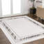 Tapis argenté / blanc Maythel-1217400232