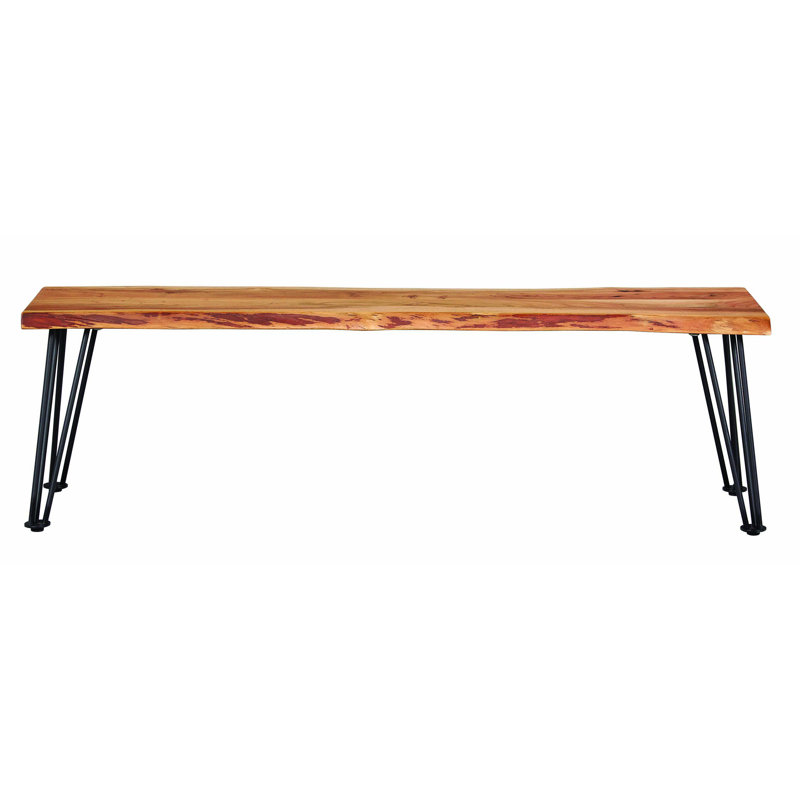 Banc, Bois massif et métal