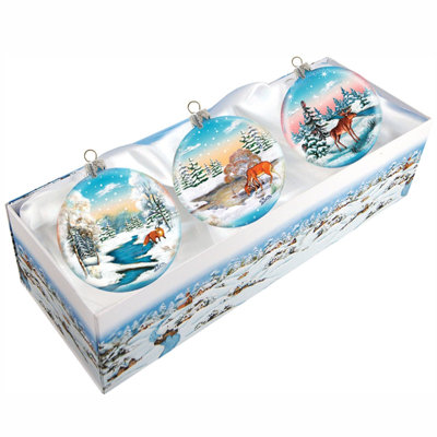 Ensemble de 3 boules décoratives Holiday
