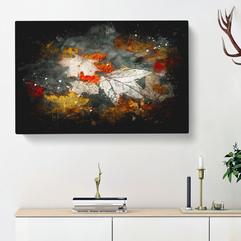 Leaves In Autumn - Wrapped Canvas, 50cm H x 76cm W x 3cm D