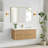Alpharetta 48" Floating Single Bath Vanity in Washed Ash Grey with White Quartz Stone Top-121696741