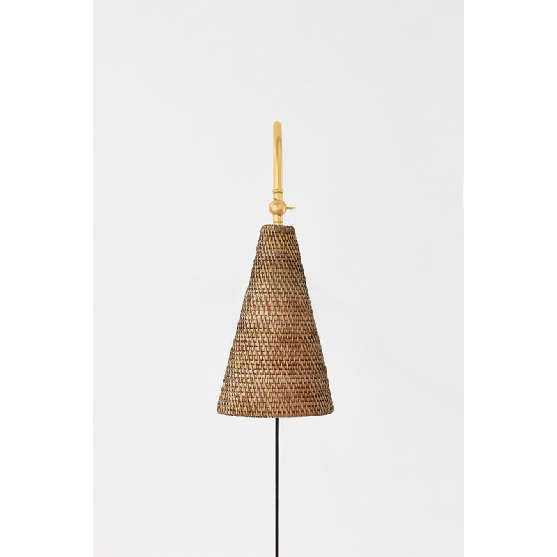 Freeport Six Light Wall Sconce in Aged Brass