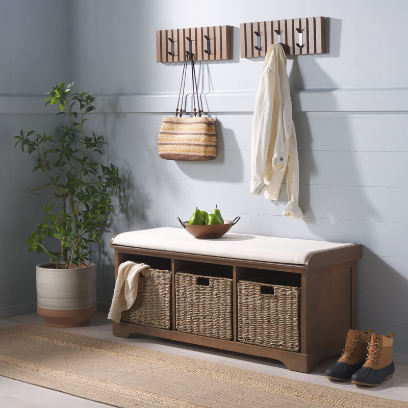 Fotina Storage Bench Combo, Sepia